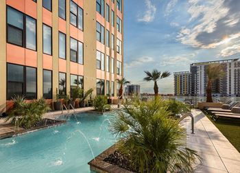 Resort-style swimming pool